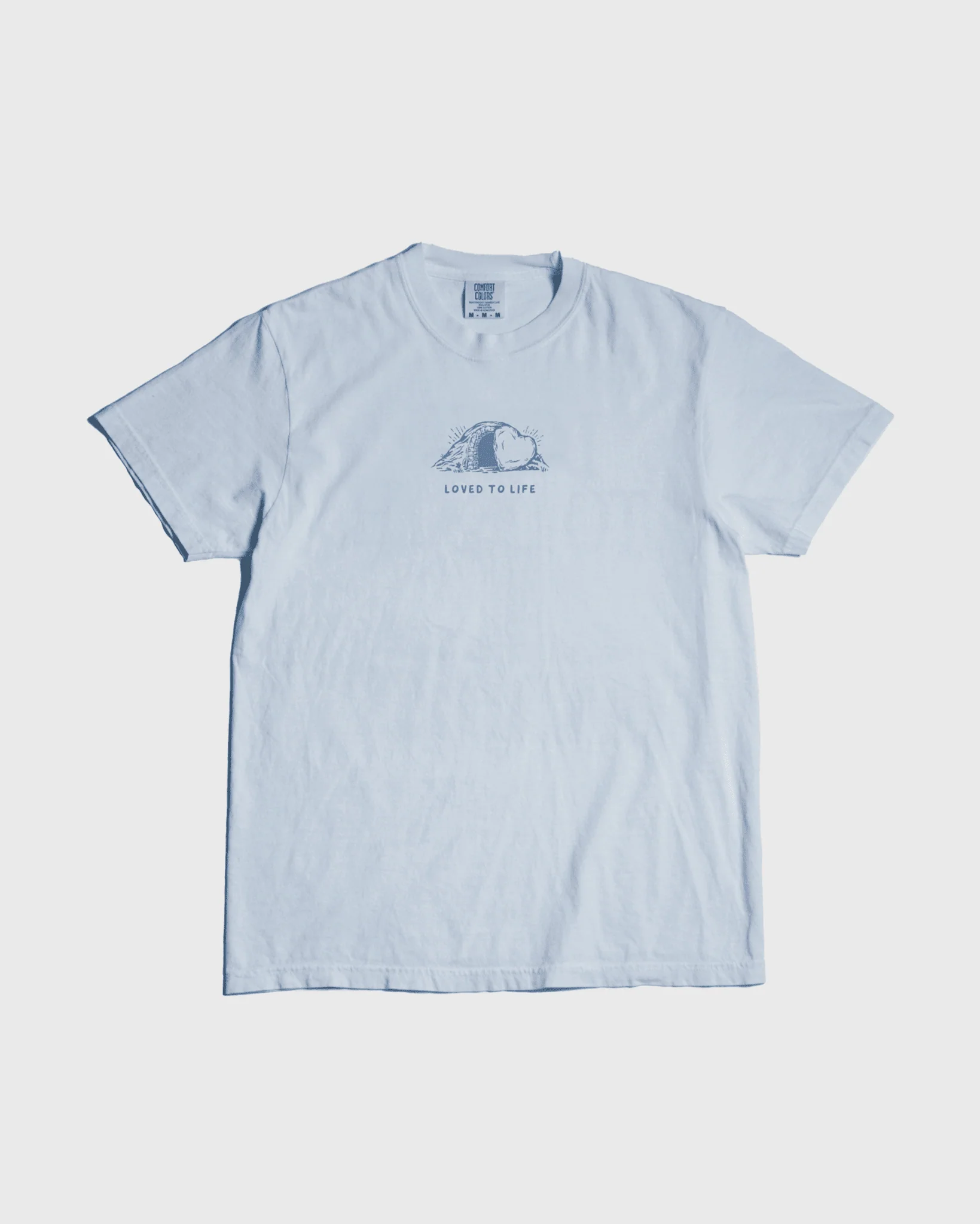 "Loved to Life" Sky Blue Tee
